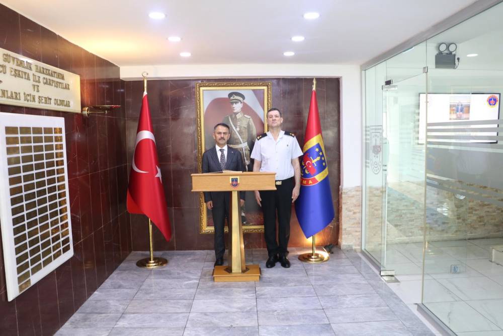 Vali Aktaş&rsquo;tan İl Jandarma Komutanı Avcı&rsquo;ya hayırlı olsun ziyareti