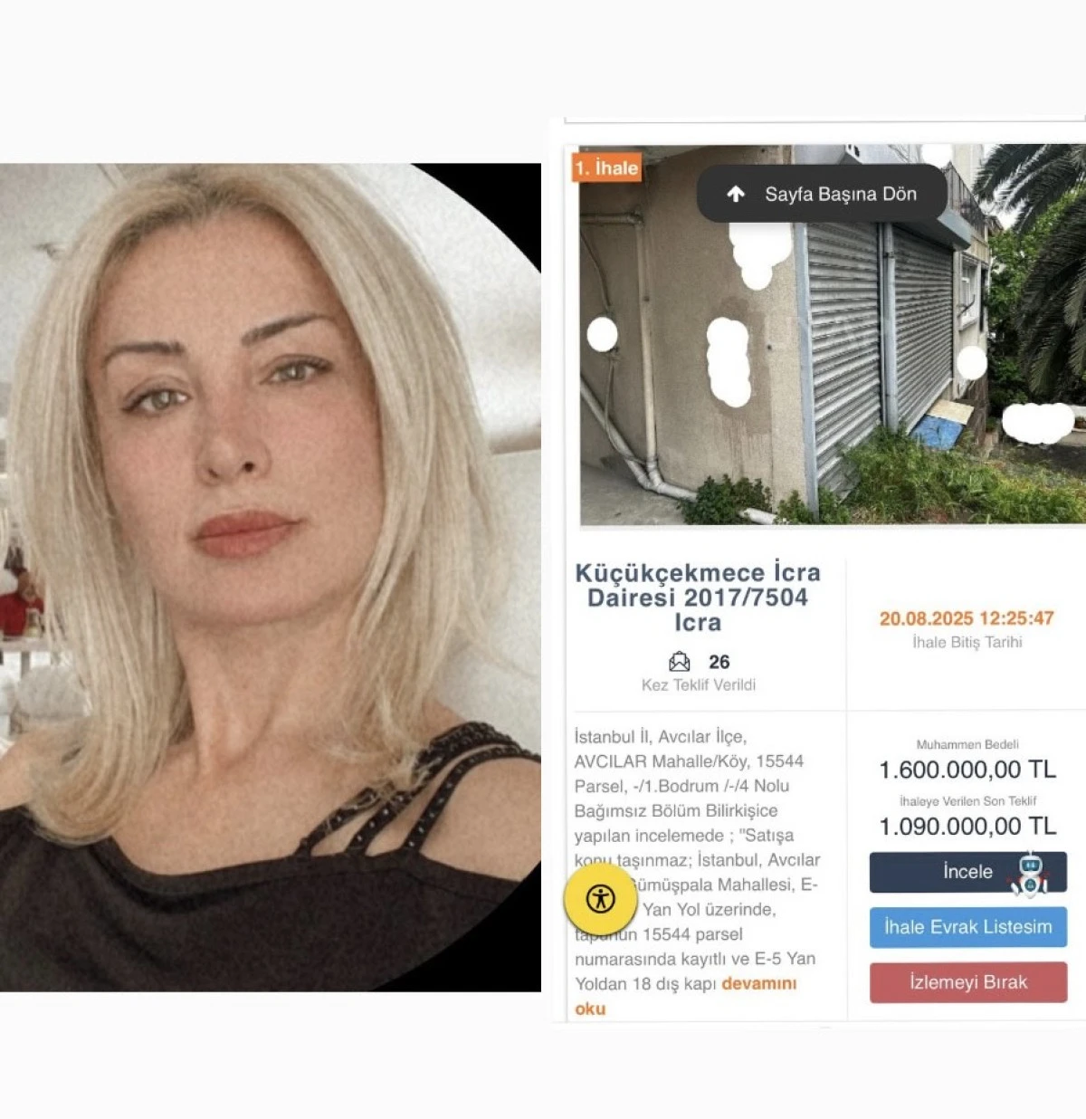 İstanbul&rsquo;da Tekstil &Ccedil;etesi Demet G&Uuml;NER in Son Hedefi: 2.5 Milyonluk Ev 1.090.000 TL ye Satıldı